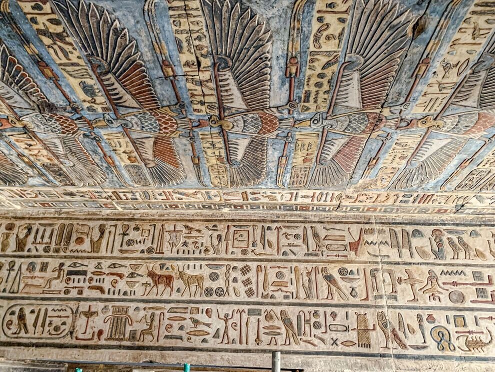 Archeologové v egyptském chrámu restaurovali vzácné malby a znamení zvěrokruhu